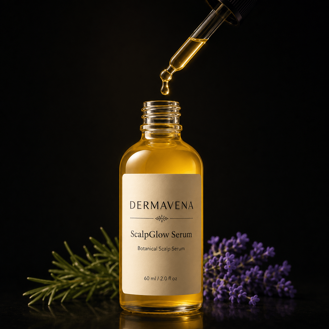 Dermavena ScalpGlow Serum — Sérum Botanique Cuir Chevelu