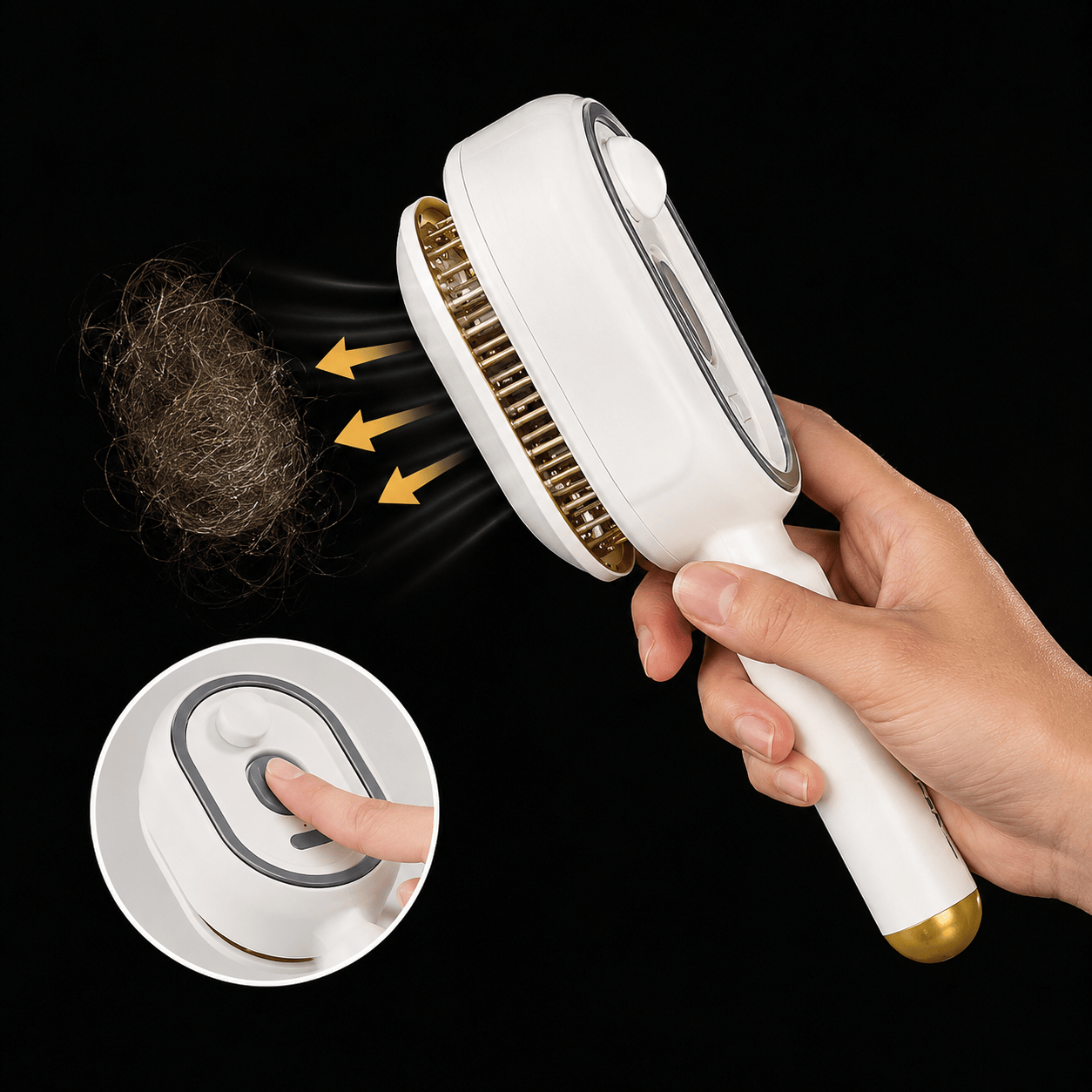 brosse cuir chevelu ScalpGlow avec utilisation en un clic