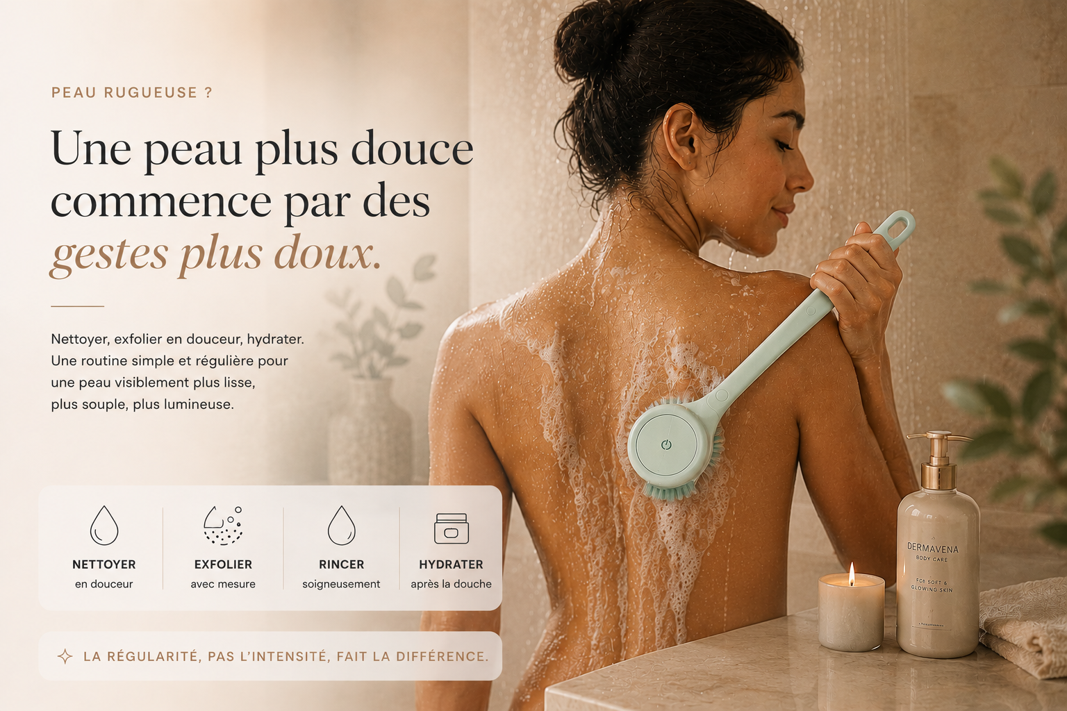 Peau rugueuse sur le corps : causes, gestes et routine simple