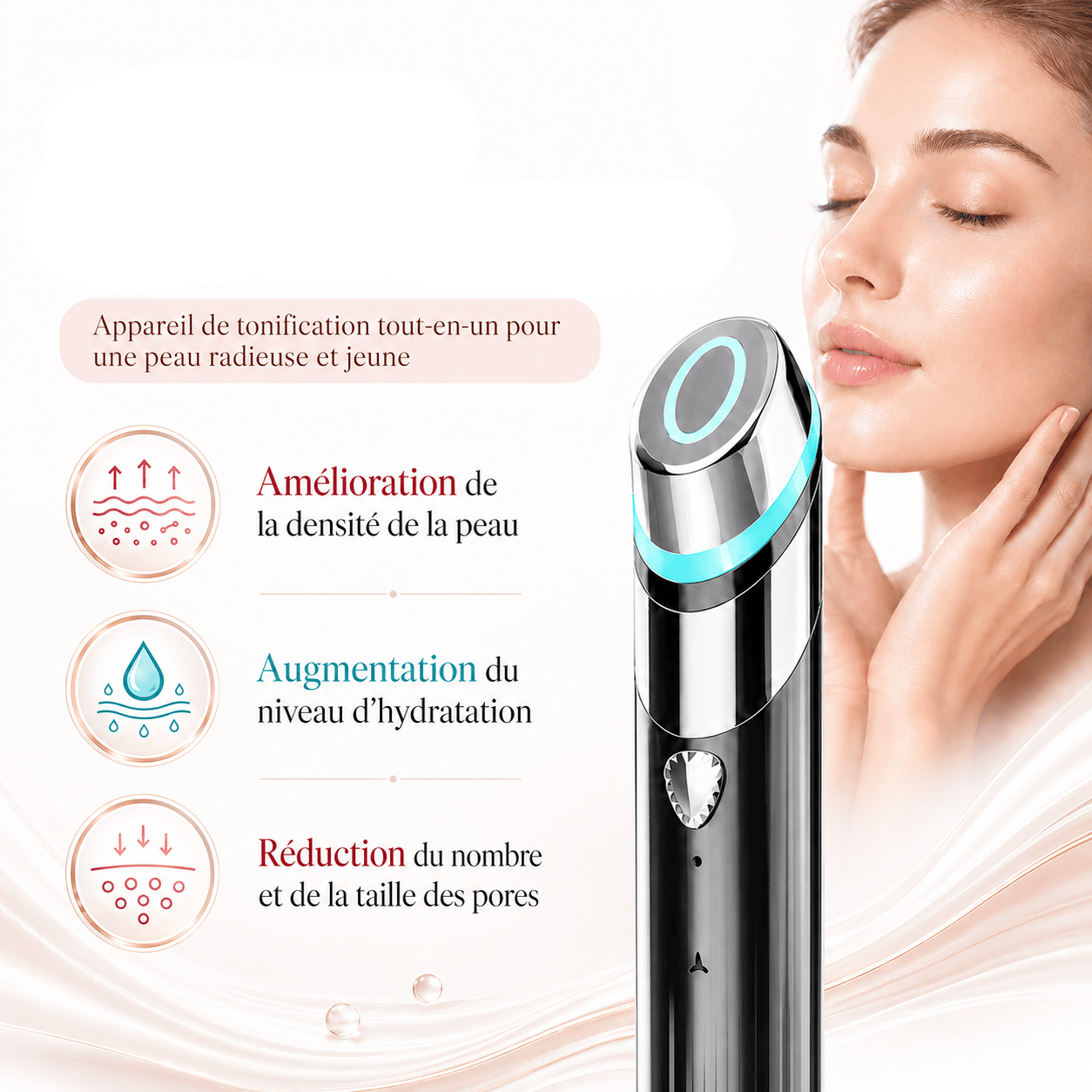 Dermavena Beauty Device Appareil massage visage glow éclat | Dermavena GlowLift