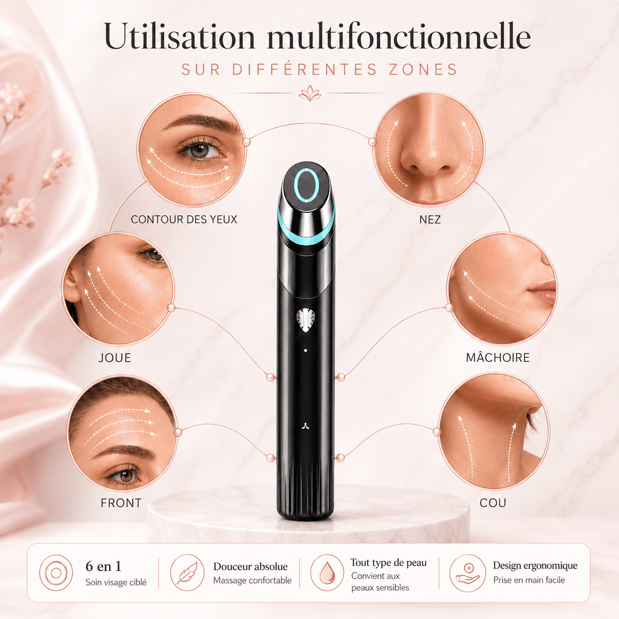 Dermavena Beauty Device Appareil massage visage glow éclat | Dermavena GlowLift