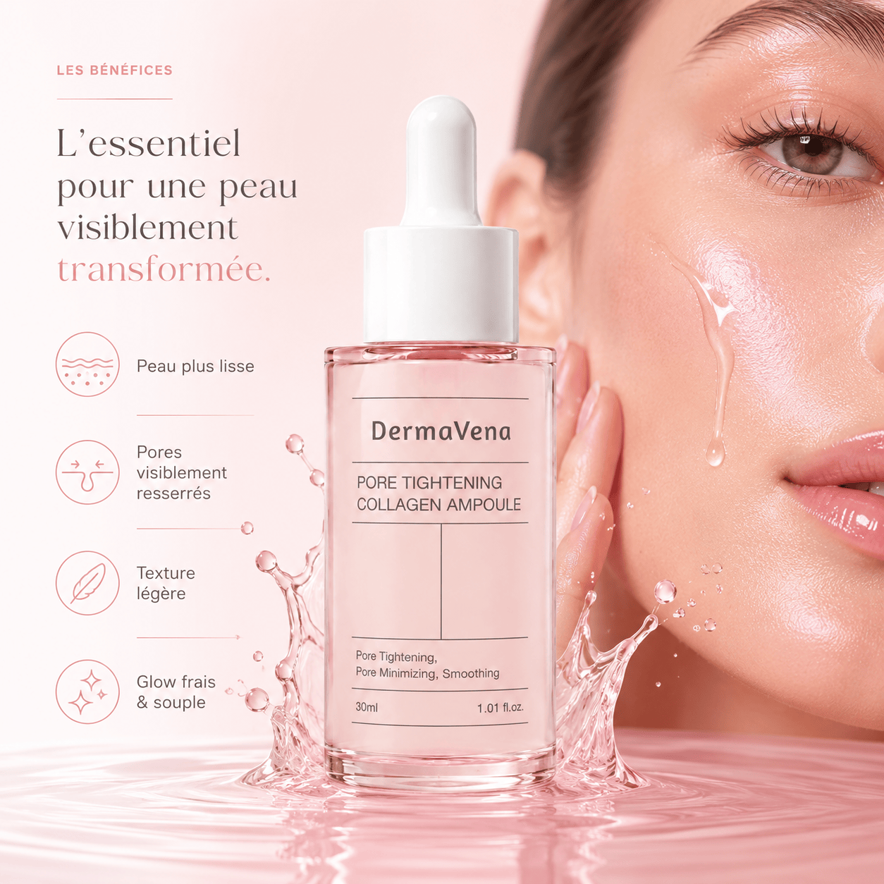Dermavena Skincare Sérum collagène glow peau souple | Dermavena
