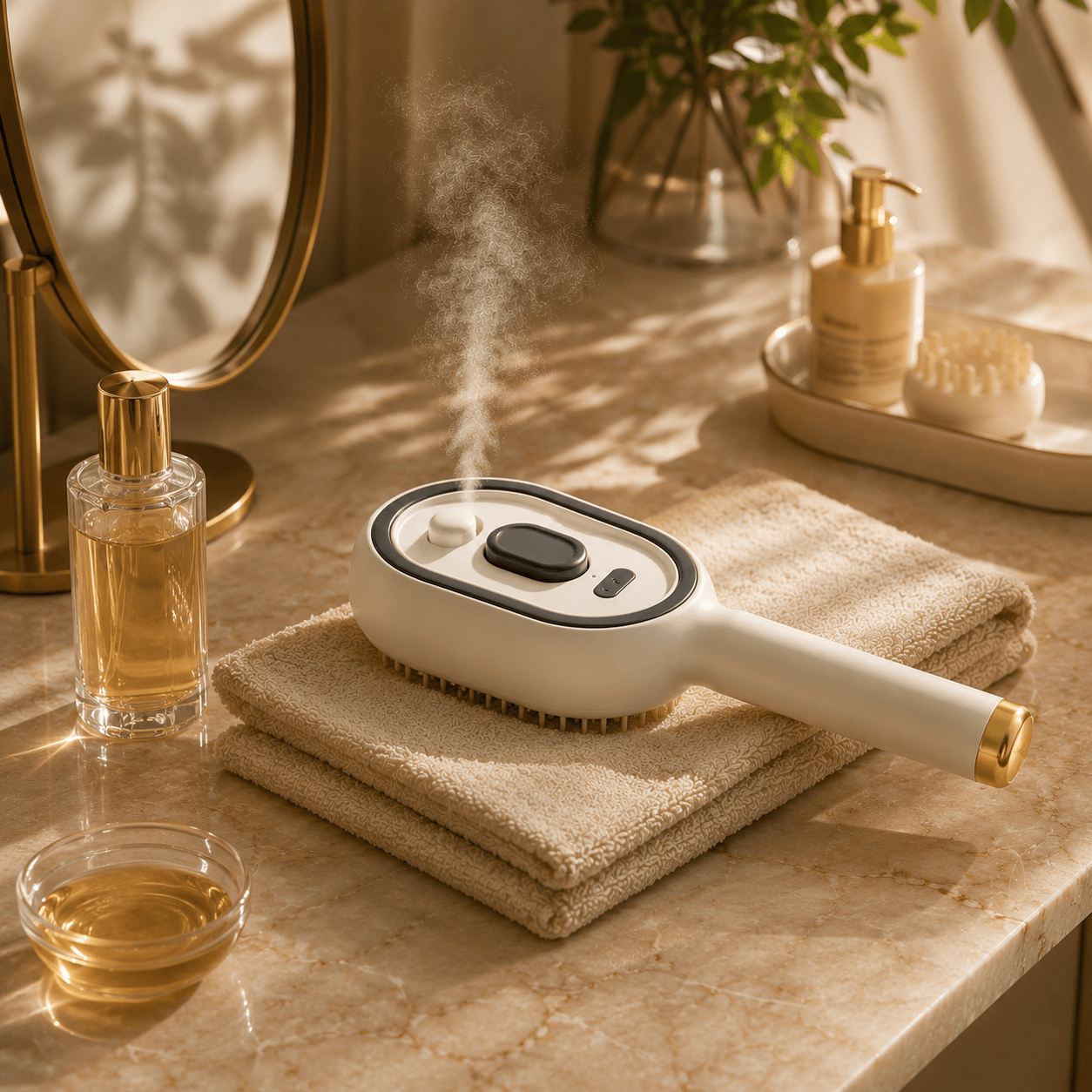 ScalpGlow Brush – Brosse de massage cuir chevelu avec diffusion de sérum