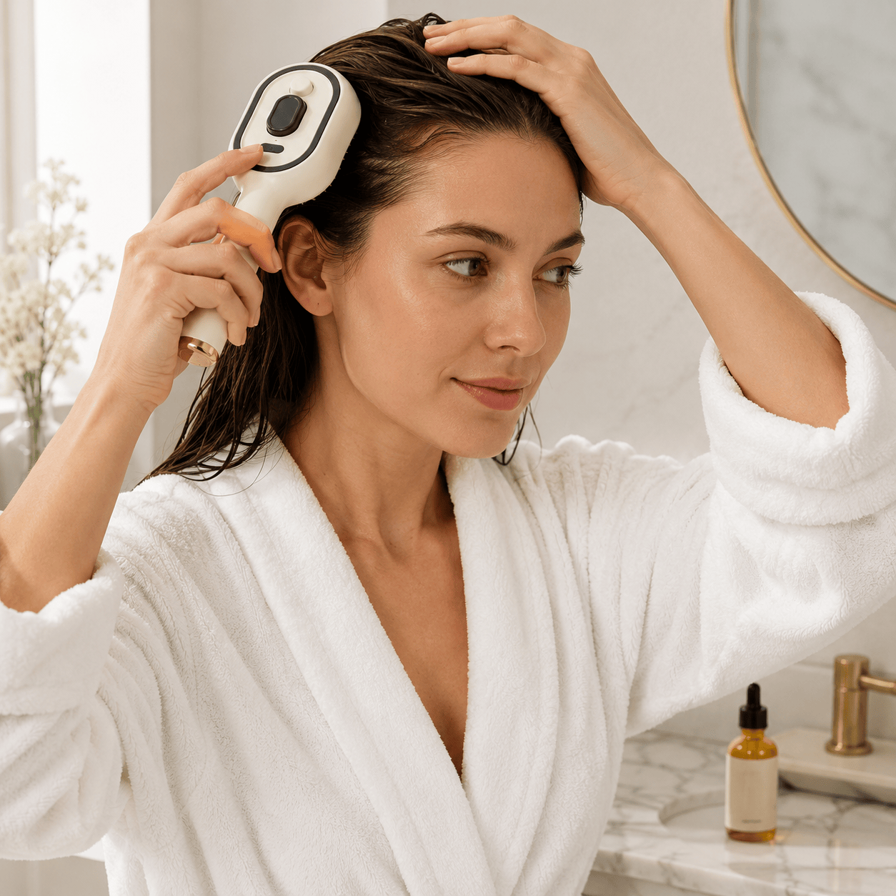 soin cuir chevelu après le shampoing dans une routine cheveux