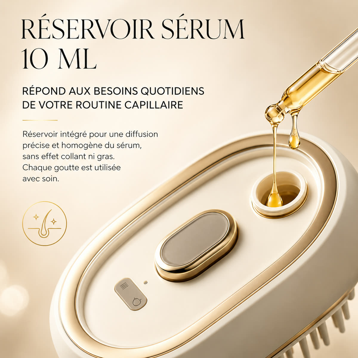 Réservoir ScalpGlow Brush pour sérum liquide léger