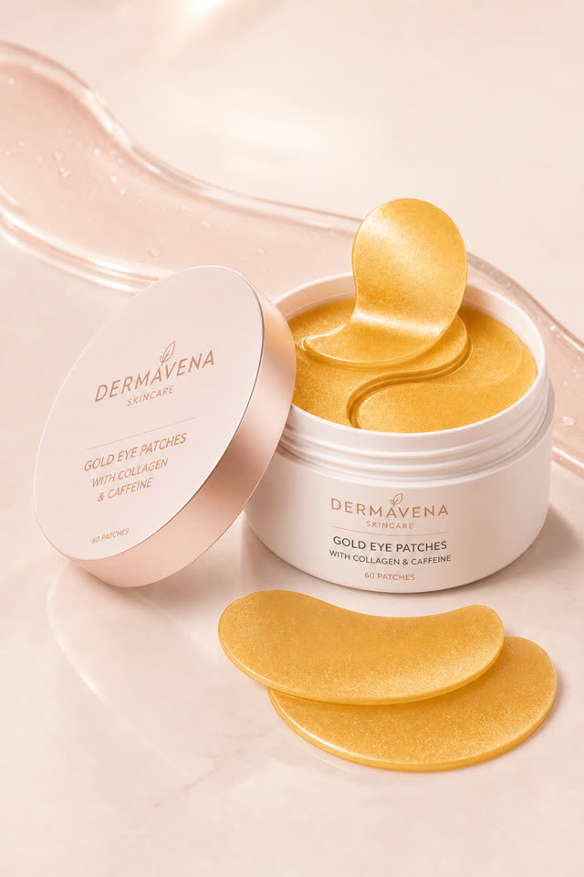Dermavena Gold Eye Patches — Patchs Regard Frais dans l’univers Dermavena